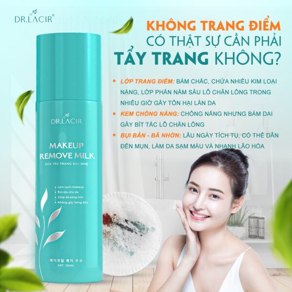 Sữa Tẩy Trang Dr Lacir, phù hợp mọi loại da