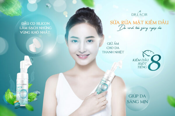 Công dụng của sữa rửa mặt Lacir Cleanser bạc hà kiềm dầu